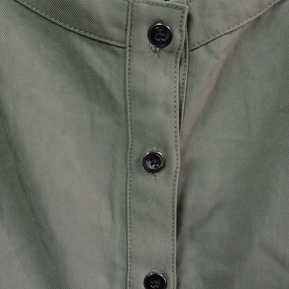 NWT Banana Republic Button Up Tank Flare Sleeveless Green Size 8 - Picture 3 of 8
